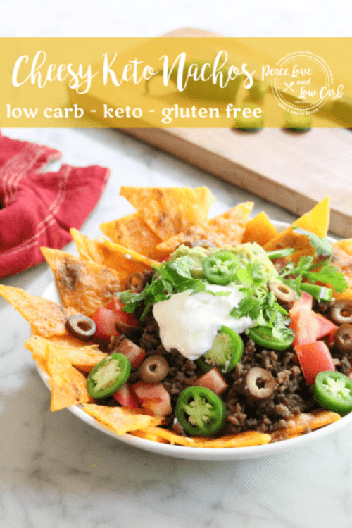 Cheesy Keto Nachos | Peace Love and Low Carb