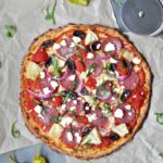 Low Carb Greek Pizza and Nut Free Pizza Crust - Peace Love and Low Carb