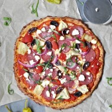 Low Carb Greek Pizza