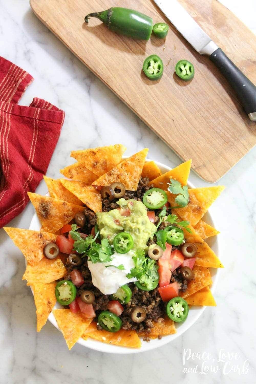 Keto Low Carb Nachos - Peace Love and Low Carb