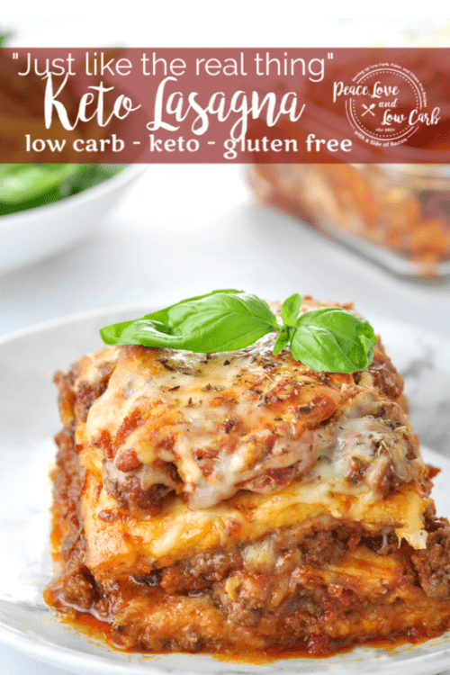 "Just Like the Real Thing" Low Carb Keto Lasagna - Peace Love and Low Carb