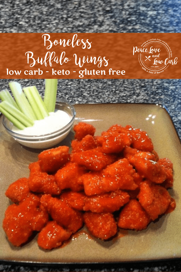 Keto Boneless Buffalo Wings Low Carb, Gluten Free