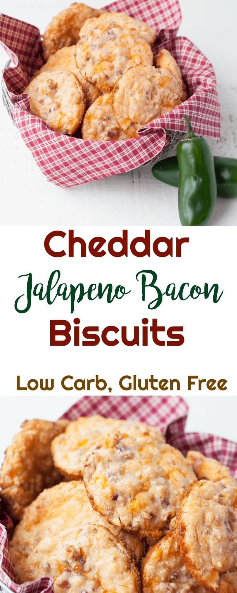 Cheddar Jalapeno Bacon Biscuits - Low Carb, Gluten Free
