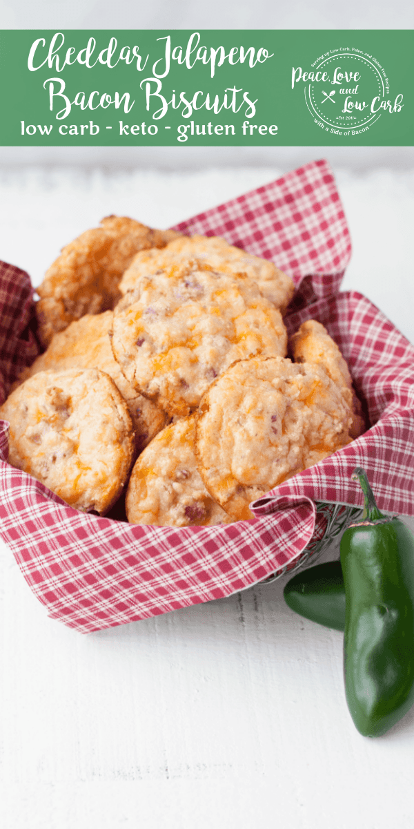 Cheddar Jalapeno Bacon Low Carb Biscuits Peace Love and Low Carb