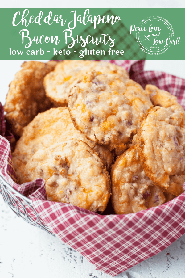 Cheddar Jalapeno Bacon Low Carb Biscuits Peace Love and Low Carb