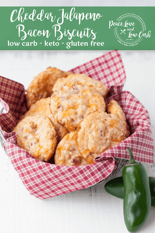 Cheddar Jalapeno Bacon Low Carb Biscuits Peace Love and Low Carb