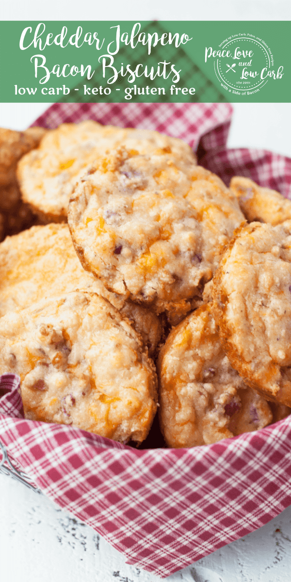 Cheddar Jalapeno Bacon Low Carb Biscuits Peace Love and Low Carb