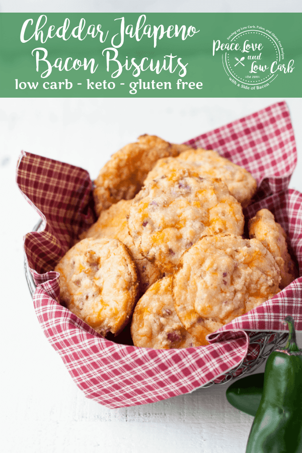 Cheddar Jalapeno Bacon Low Carb Biscuits Peace Love and Low Carb
