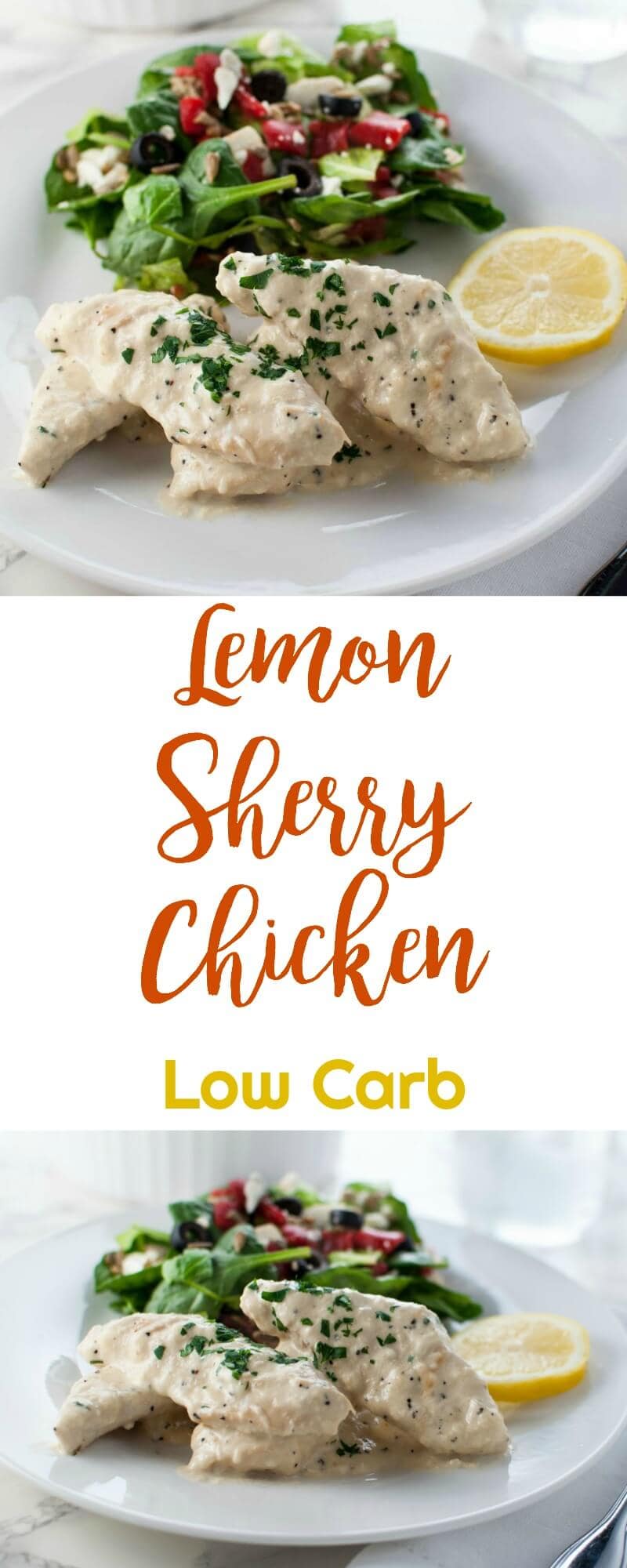 Lemon Sherry Chicken Recipe - Low Carb, Gluten Free