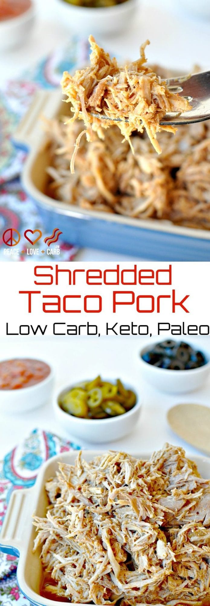 Low Carb Shredded Taco Pork - Keto, Paleo | Peace Love and Low Carb