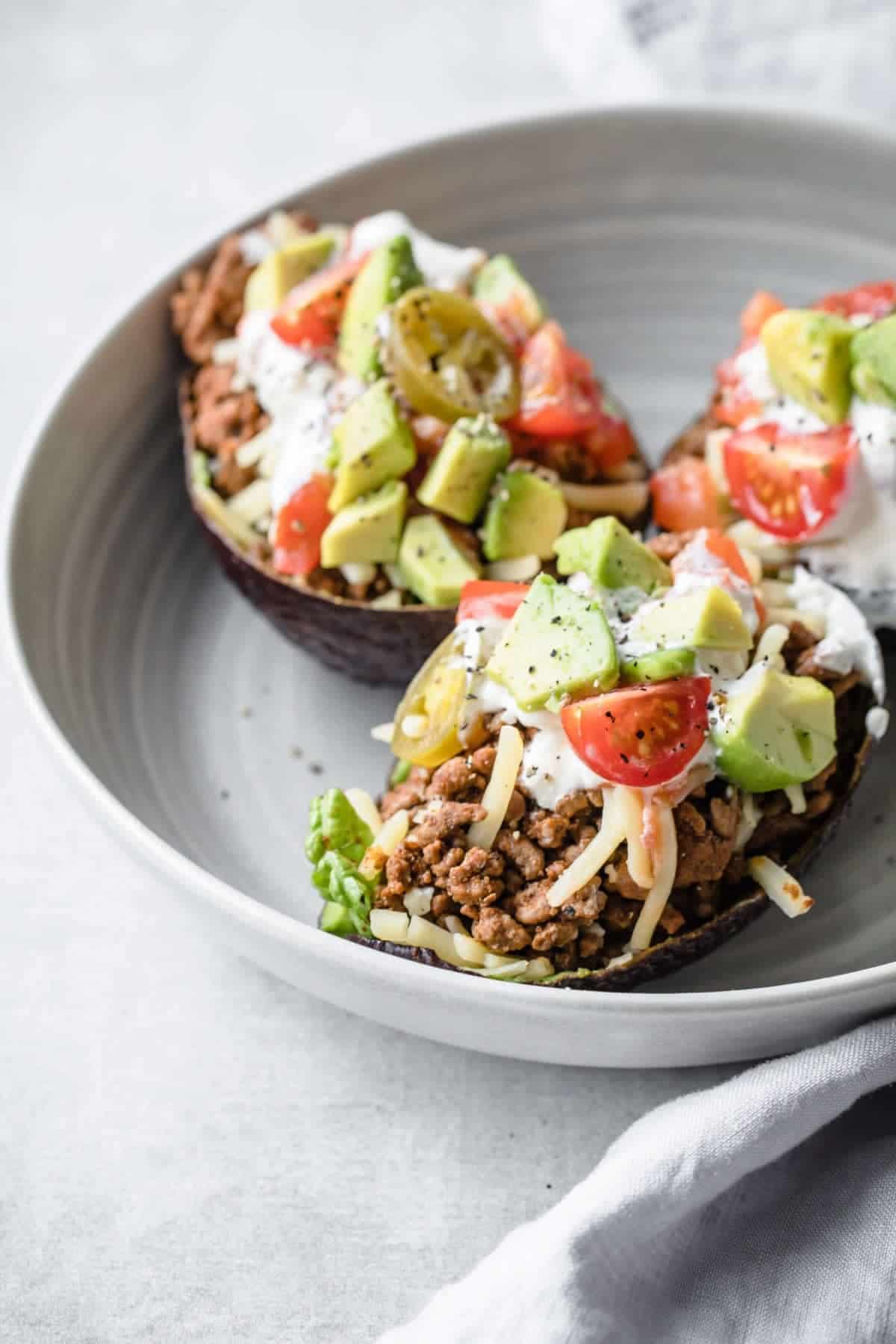 The Keto Avocado Taco Boats are the perfect way to level up your low carb Taco Tuesday Routine. They are fresh, light, and fun!