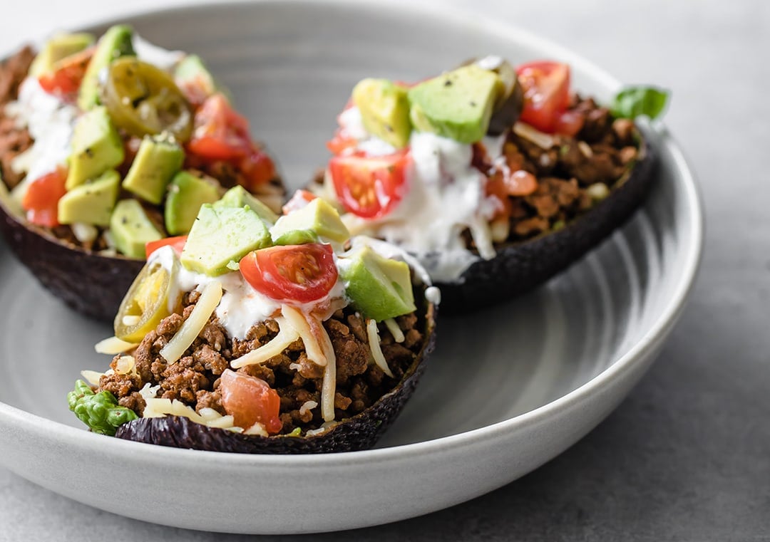 Low Carb Taco Stuffed Avocado Cups - Life Made Keto