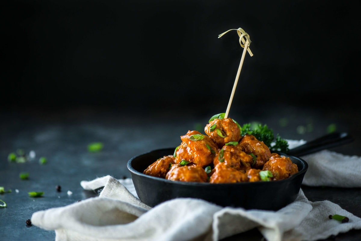 Keto Buffalo Chicken Meatballs | Peace Love and Low Carb