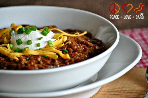 Slow Cooker Kickin Chili | Peace Love and Low Carb 