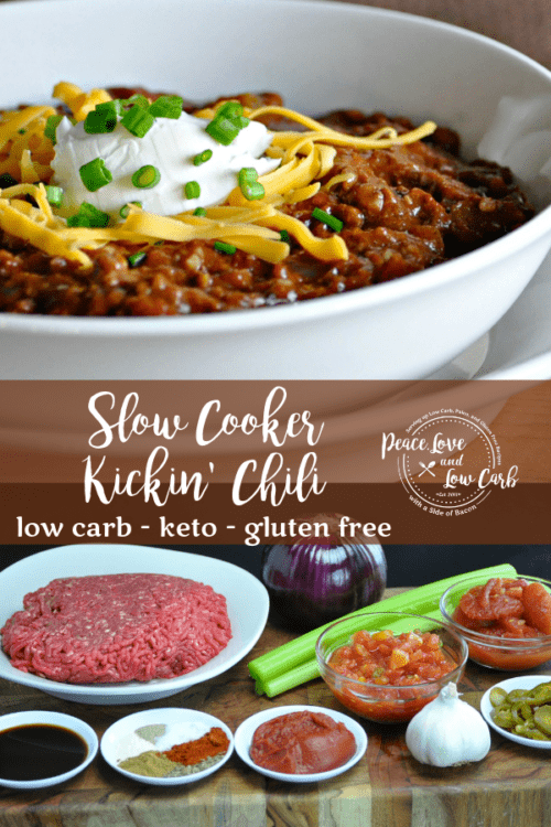 Low Carb Chili - All the amazing flavors of chili, without the beans.  I think you will find that you don't miss them at all.