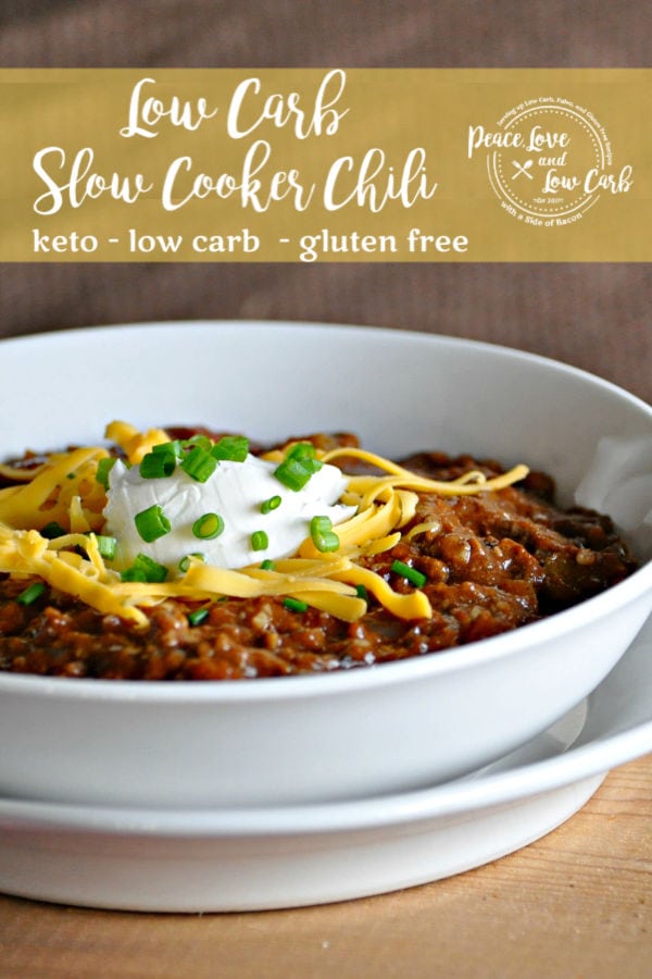 Slow Cooker Kickin' Keto Chili Peace Love and Low Carb