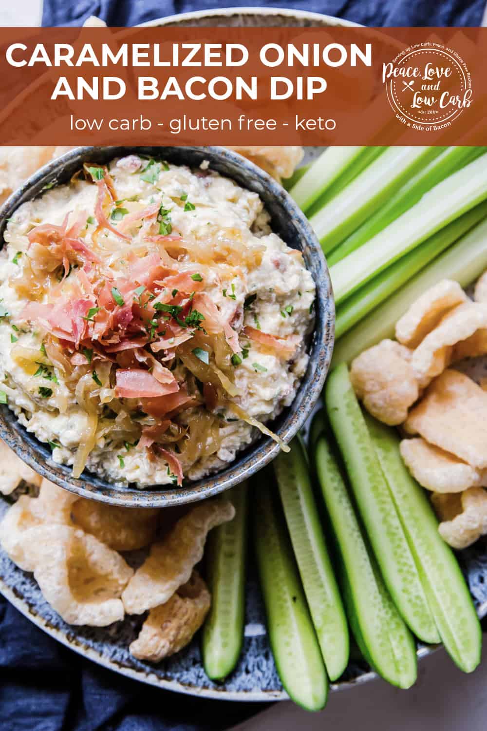Caramelized Onion and Bacon Dip Peace Love and Low Carb
