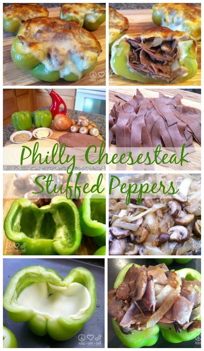 Philly Cheesesteak Stuffed Peppers - Low Carb, Gluten Free