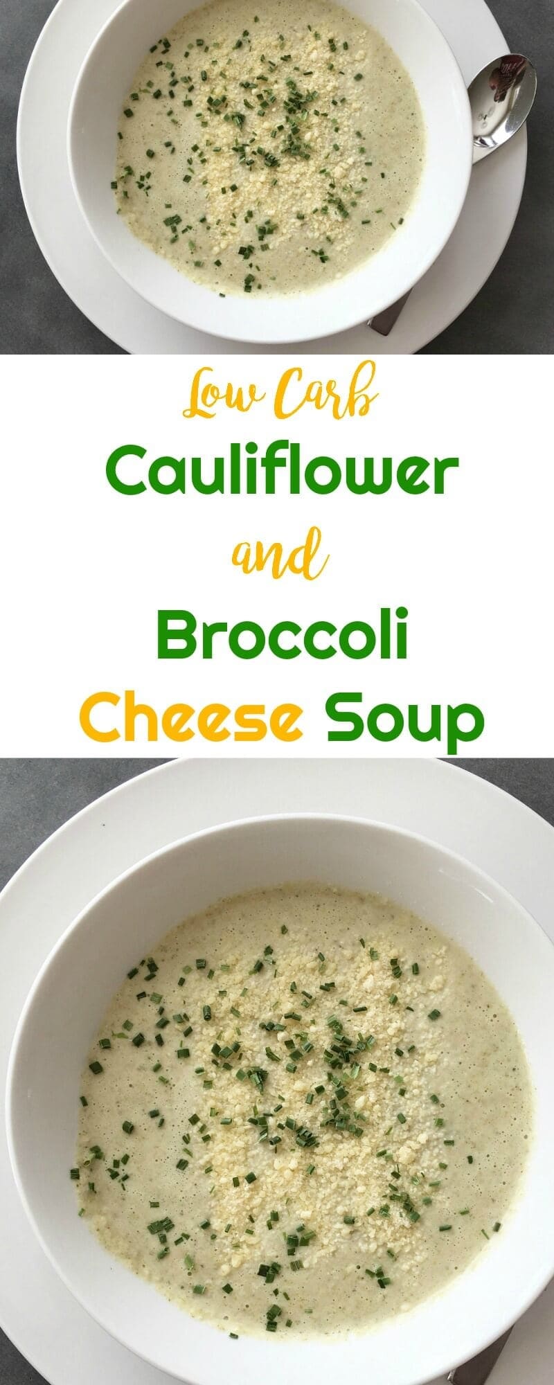 Low Carb Cauliflower and Broccoli Cheese Soup | Peace Love and Low Carb #lowcarbsoup #cauliflowerandbroccolicheesesoup #lowcarb #keto #lowcarbrecipe