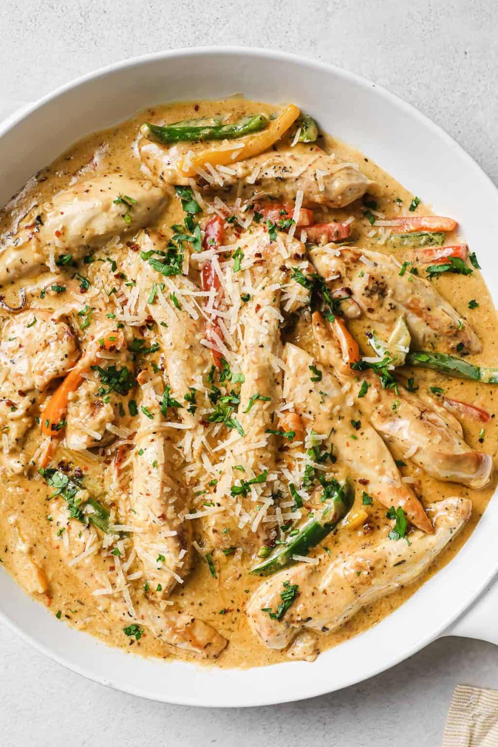 Creamy Chicken Scampi | Peace Love and Low Carb