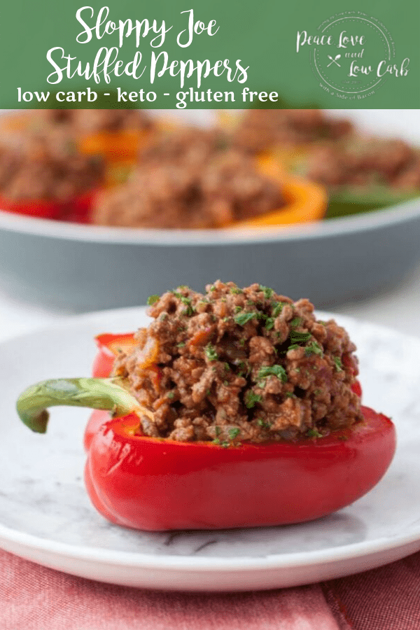 Low Carb Sloppy Joe Stuffed Peppers Peace Love and Low Carb