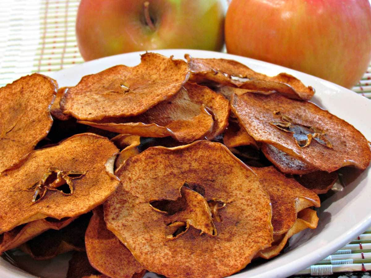 Pumpkin Spice Apple Chips - Low Carb, Gluten Free | Peace Love and Low Carb 
