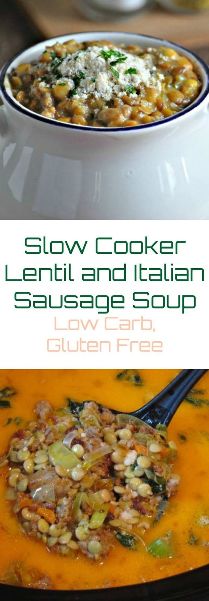 Lentil and Italian Sausage Soup | Peace Love and Low Carb