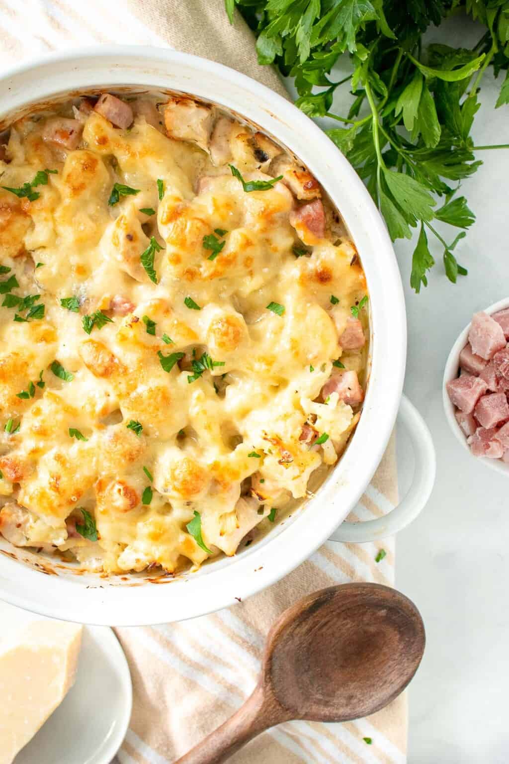 Chicken Cordon Bleu Casserole - Keto | Peace Love and Low Carb