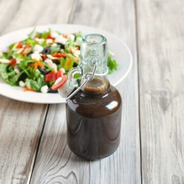Balsamic Shallot Vinaigrette Dressing | Peace Love and Low Carb