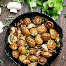 Balsamic Shallot Mushrooms