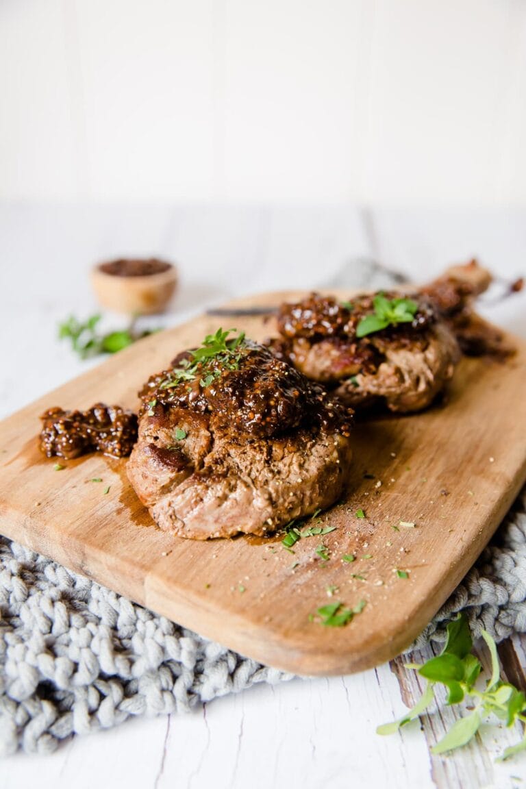 seared-steak-with-balsamic-shallot-pan-sauce-5-ingredients-or-less