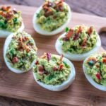 Bacon Guacamole Deviled Eggs | Peace Love and Low Carb