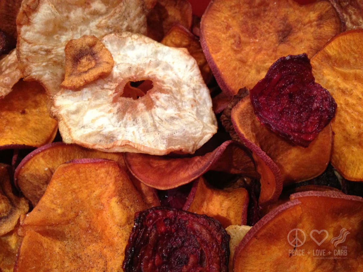 Low Carb Chips Salt and Pepper Veggie Chips |Peace Love and Low Carb