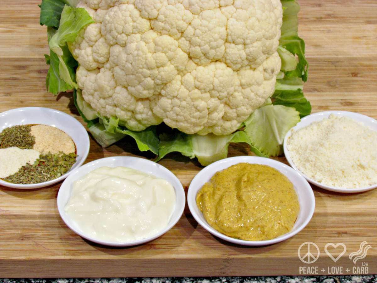 Dijon Parmesan Roasted Cauliflower Peace Love and Low Carb