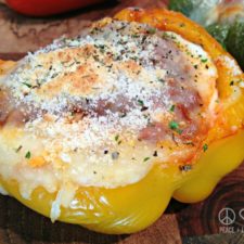 Keto Lasagna Stuffed Peppers