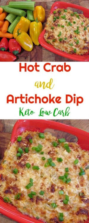 Hot Crab and Artichoke Dip - Peace Love and Low Carb.