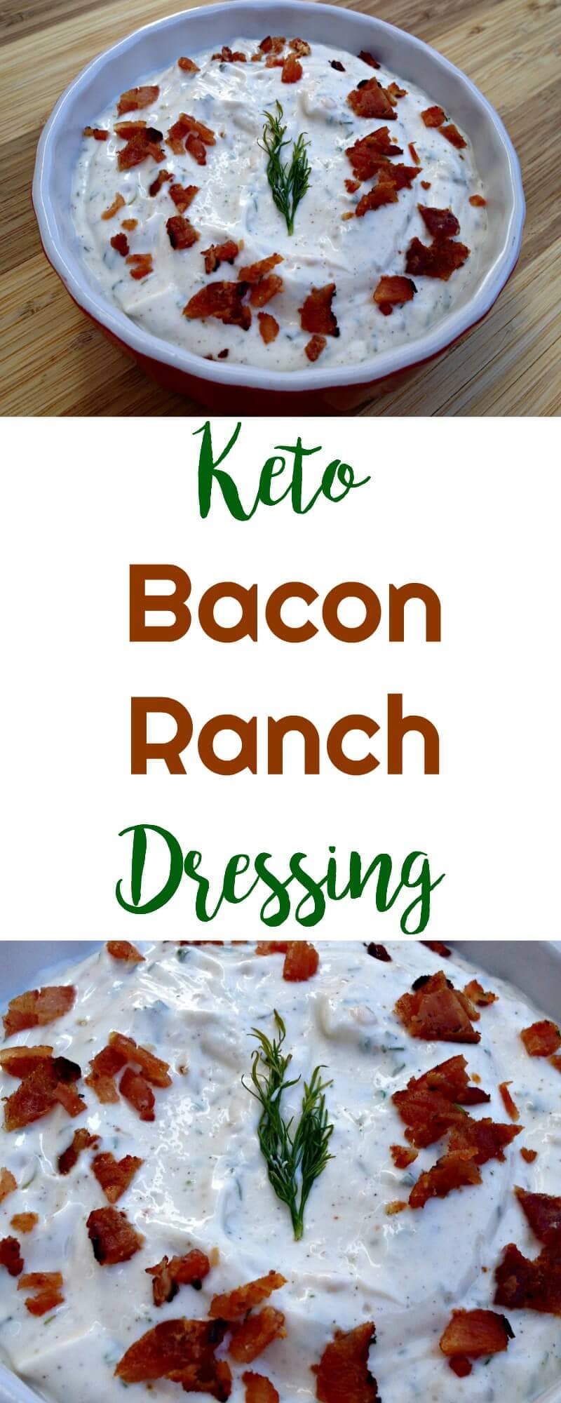 Keto Bacon Ranch Dressing | Peace Love and Low Carb
