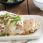 Low Carb Chicken Philly Cheesesteak Meatloaf - Peace Love and Low Carb