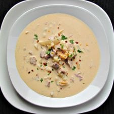 Keto Smoked Sausage Cheddar Beer Soup-image