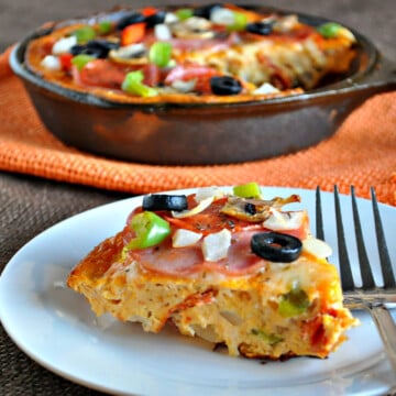 Keto Pizza Frittata | Peace Love and Low Carb