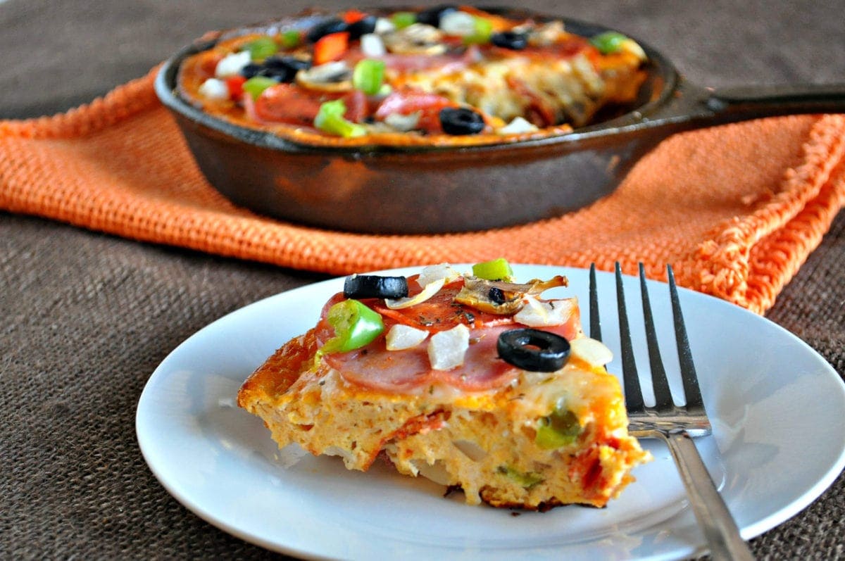 Keto Pizza Frittata | Peace Love and Low Carb