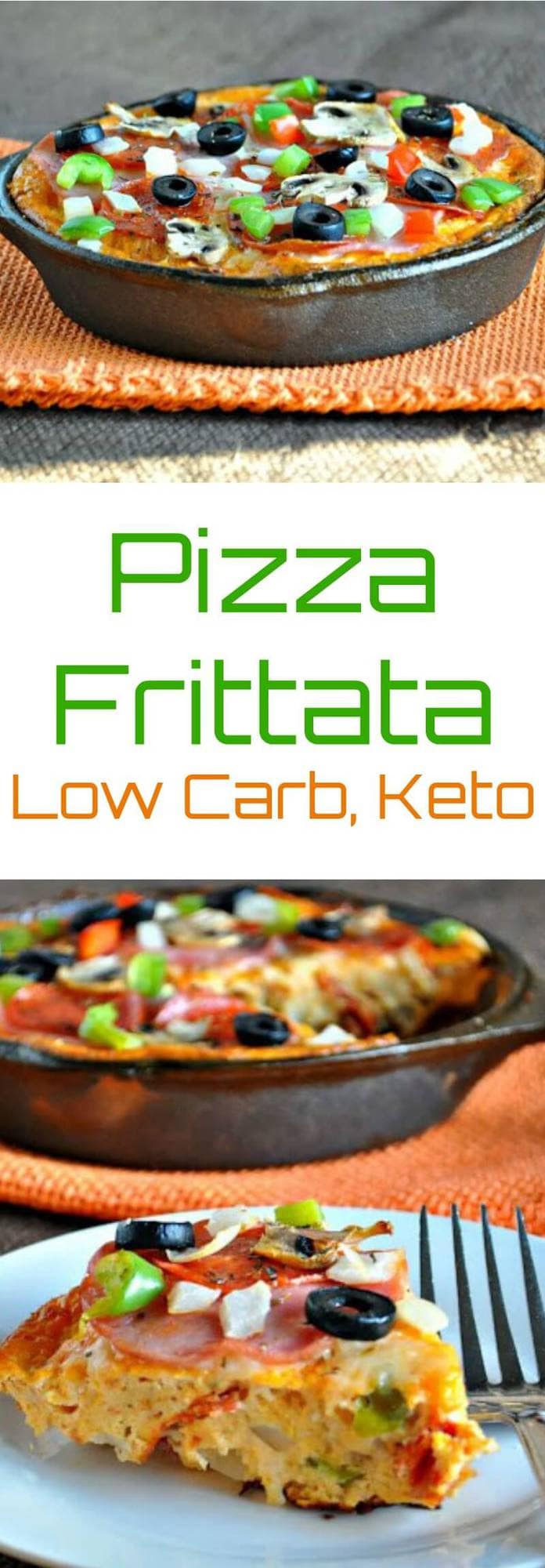 Pizza Frittata | Peace Love and Low Carb #pizzafrittata #lowcarb #keto #lowcarbfrittata #lowcarbrecipe