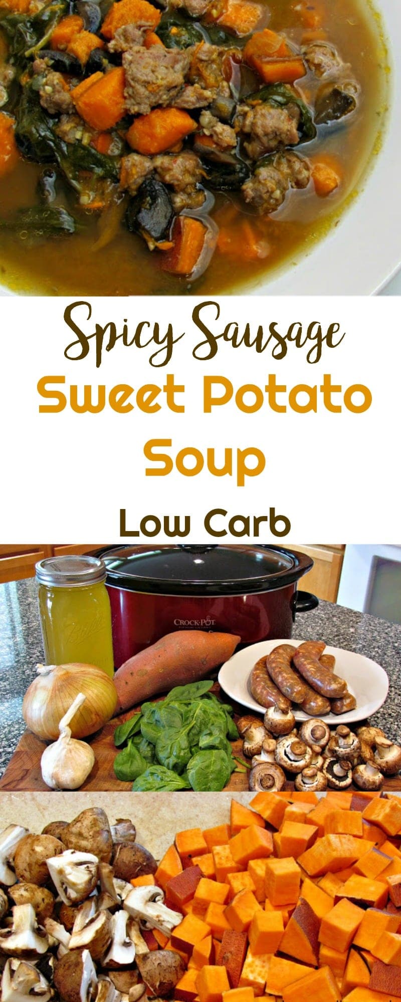 Spicy Sausage, Sweet Potato Soup - Peace Love and Low Carb
#spicysausage #lowcarbsoup #lowcarb #lowcarbrecipe