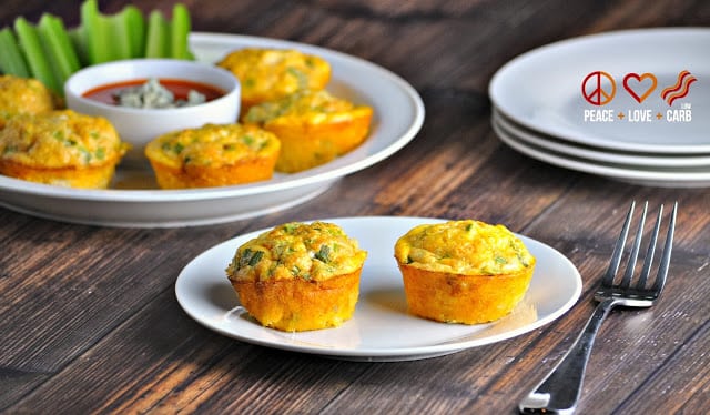 Buffalo Chicken Egg Muffins | Peace Love and Low Carb 