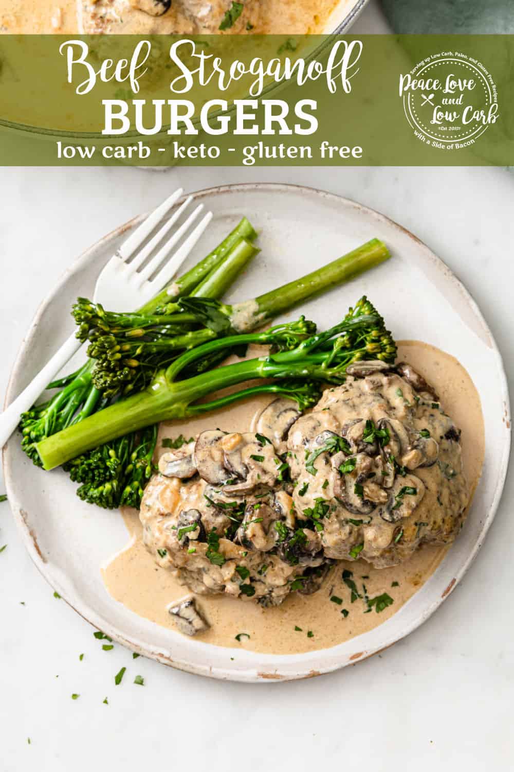 Keto Beef Stroganoff Burgers Peace Love and Low Carb