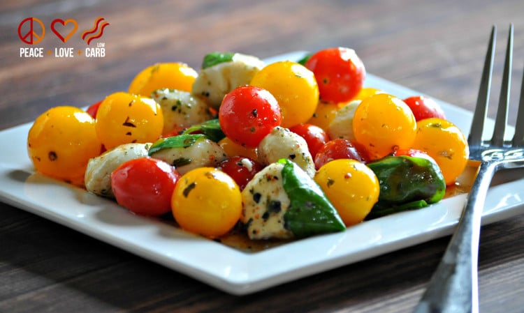 Low Carb Caprese Salad | Peace Love and Low Carb