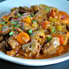 Keto Slow Cooker Beef Stew - Whole30, paleo-image
