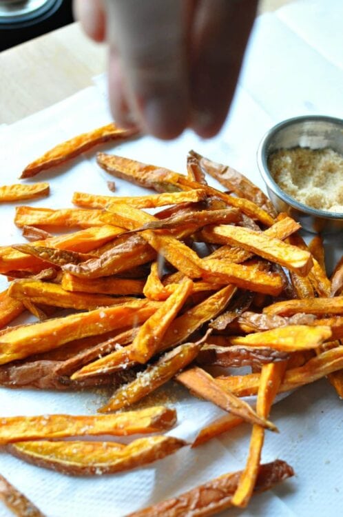 Sriracha Sweet Potato Fries - Paleo, Gluten Free