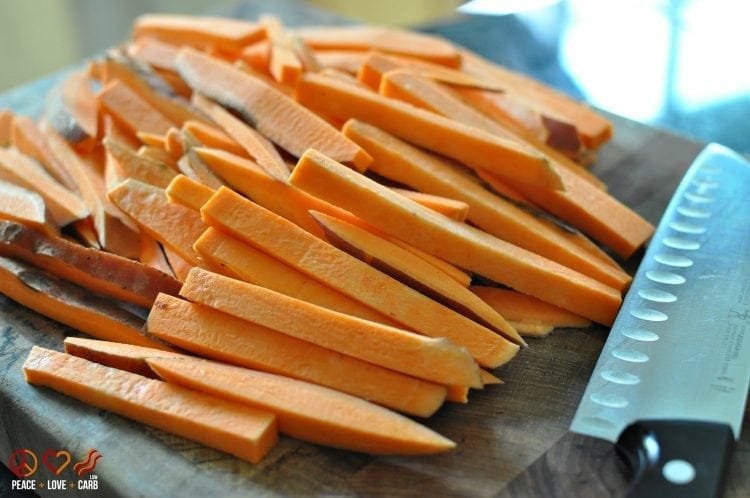 Sriracha Sweet Potato Fries - Paleo, Gluten Free