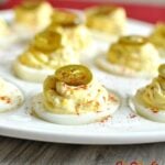 Jalapeno Popper Deviled Eggs with Bacon - Low Carb, Gluten Free